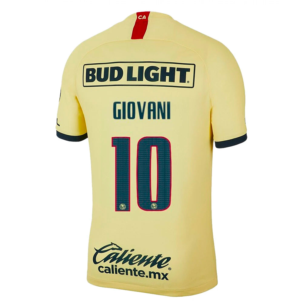 Soccer aztèque, 2019/20 Club America Home Giovanni #10 Official Nameset