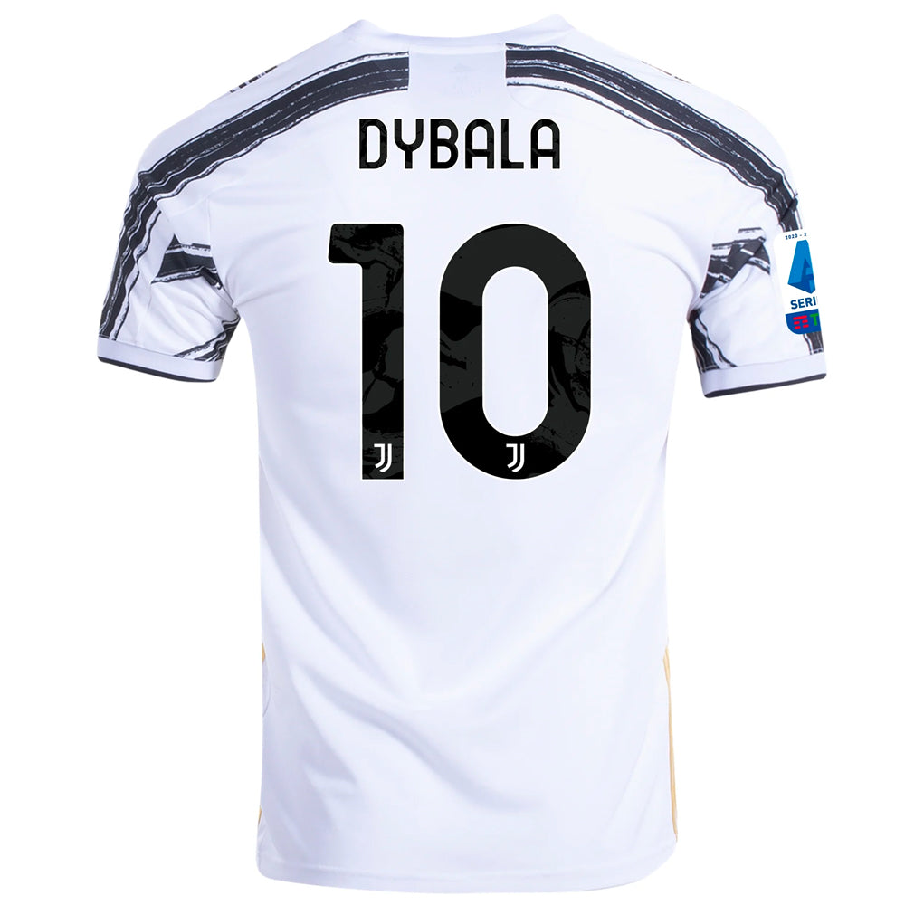 Soccer aztèque, 2020/21 Juventus Paulo Dybala #10 Home Official Nameset