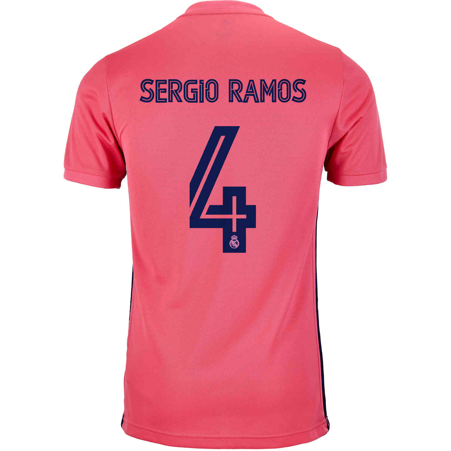 Soccer aztèque, 2020/21 Real Madrid Away Sergio Ramos #4 Official Nameset