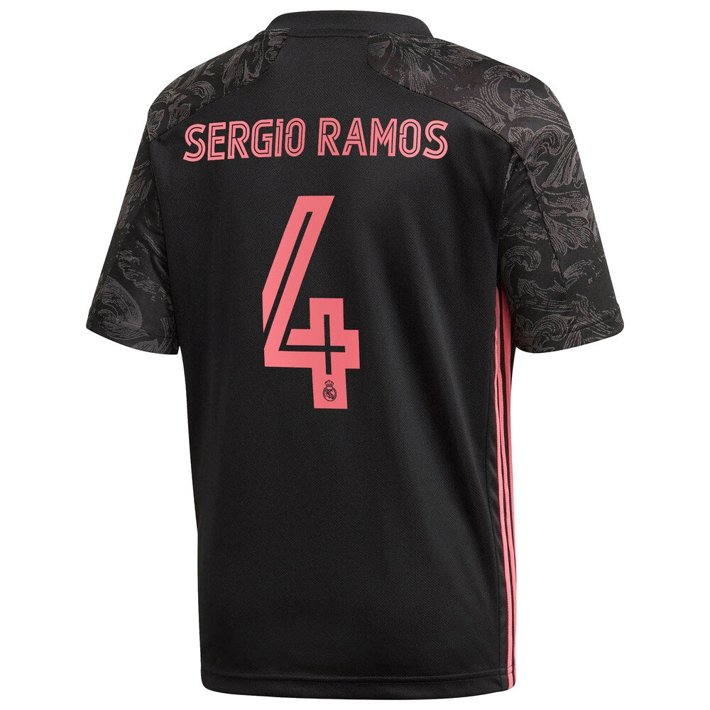 Soccer aztèque, 2020/21 Real Madrid Third Sergio Ramos #4 Official Nameset