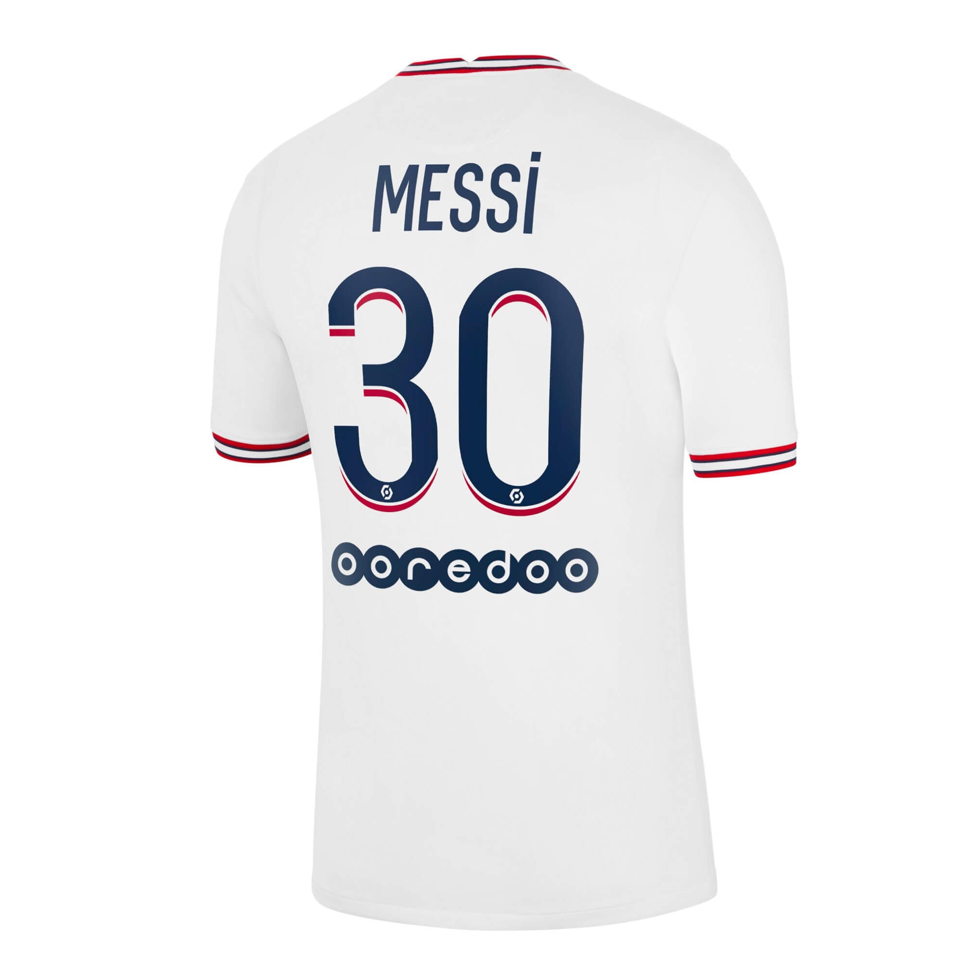 Football Azteca, 2021/22 Lionel Messi #30 PSG Fourth Jersey Official Nameset