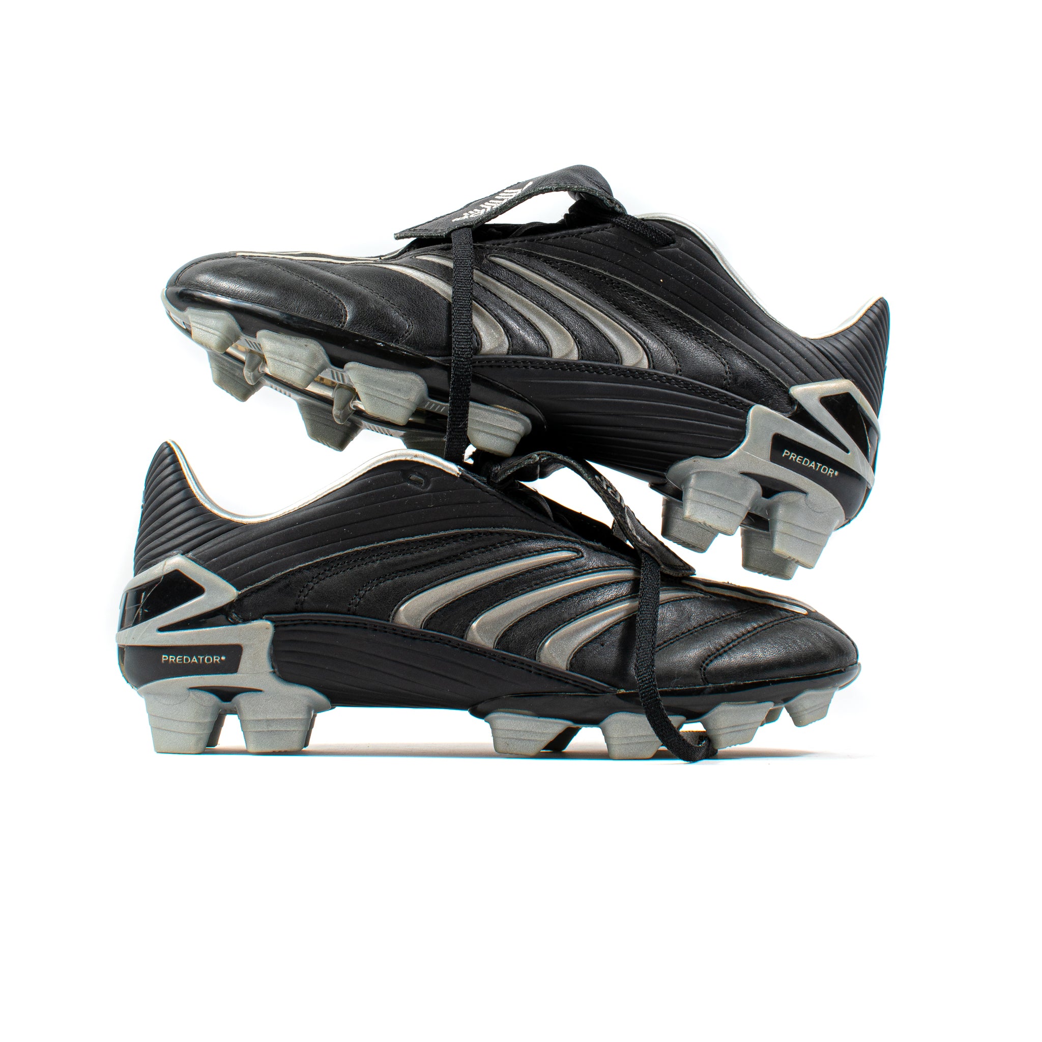 Crampons de football classiques, Adidas Predator Absolute Black Silver FG