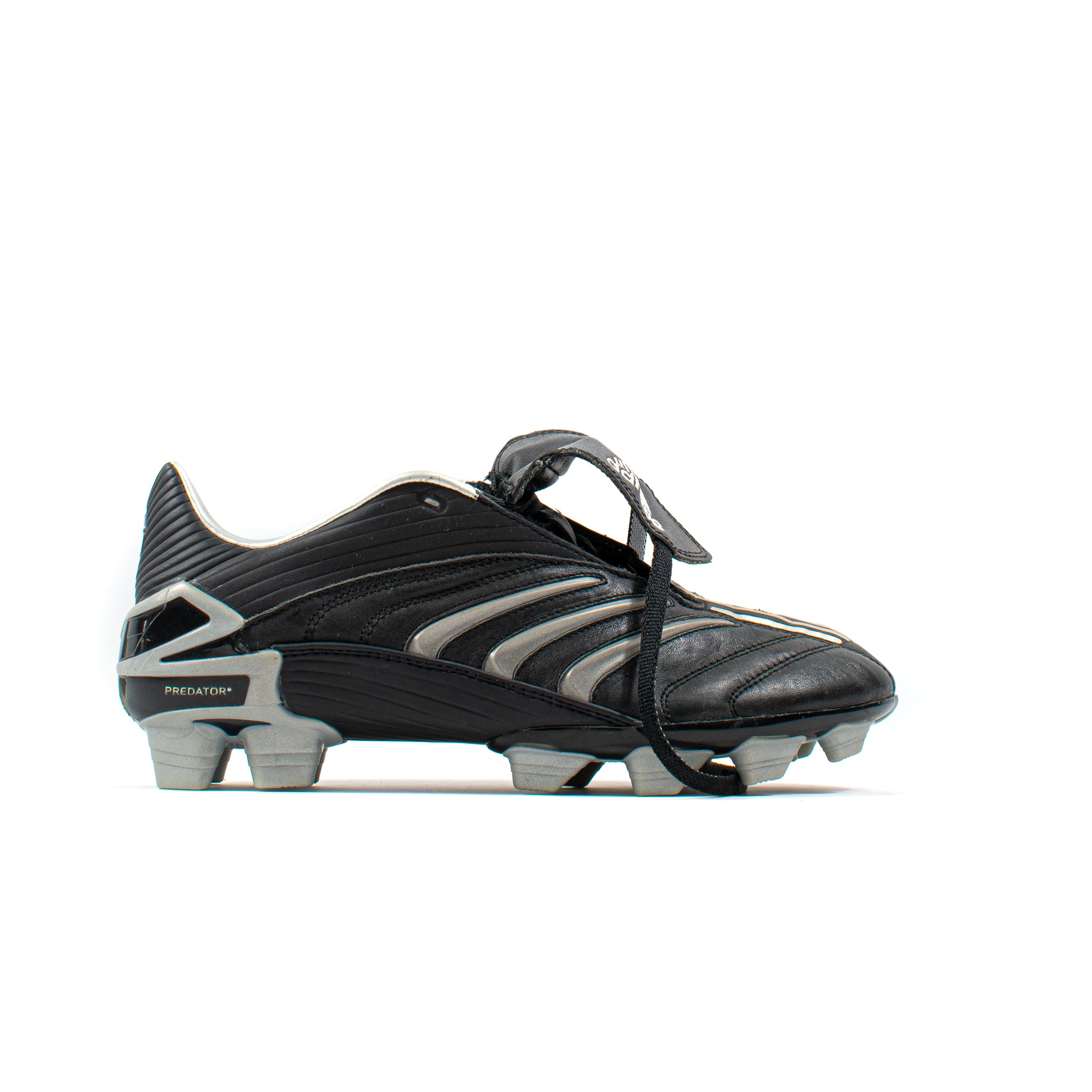 Crampons de football classiques, Adidas Predator Absolute Black Silver FG