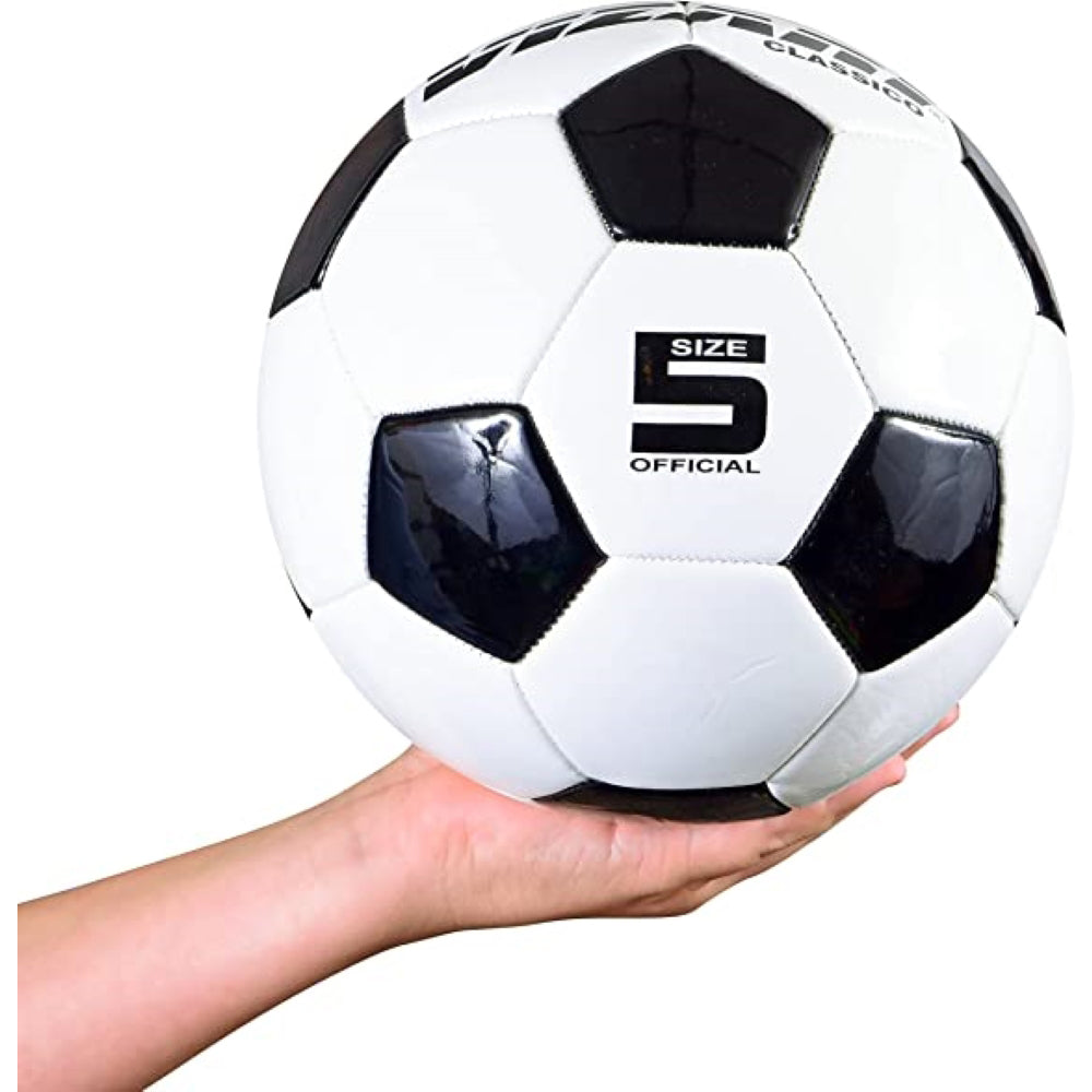 Vizari Sports, Ballon de football Classico-Blanc/Noir/Argent