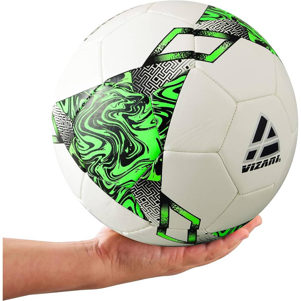 Vizari Sports, Ballon de football Toledo-Blanc/Vert fluo