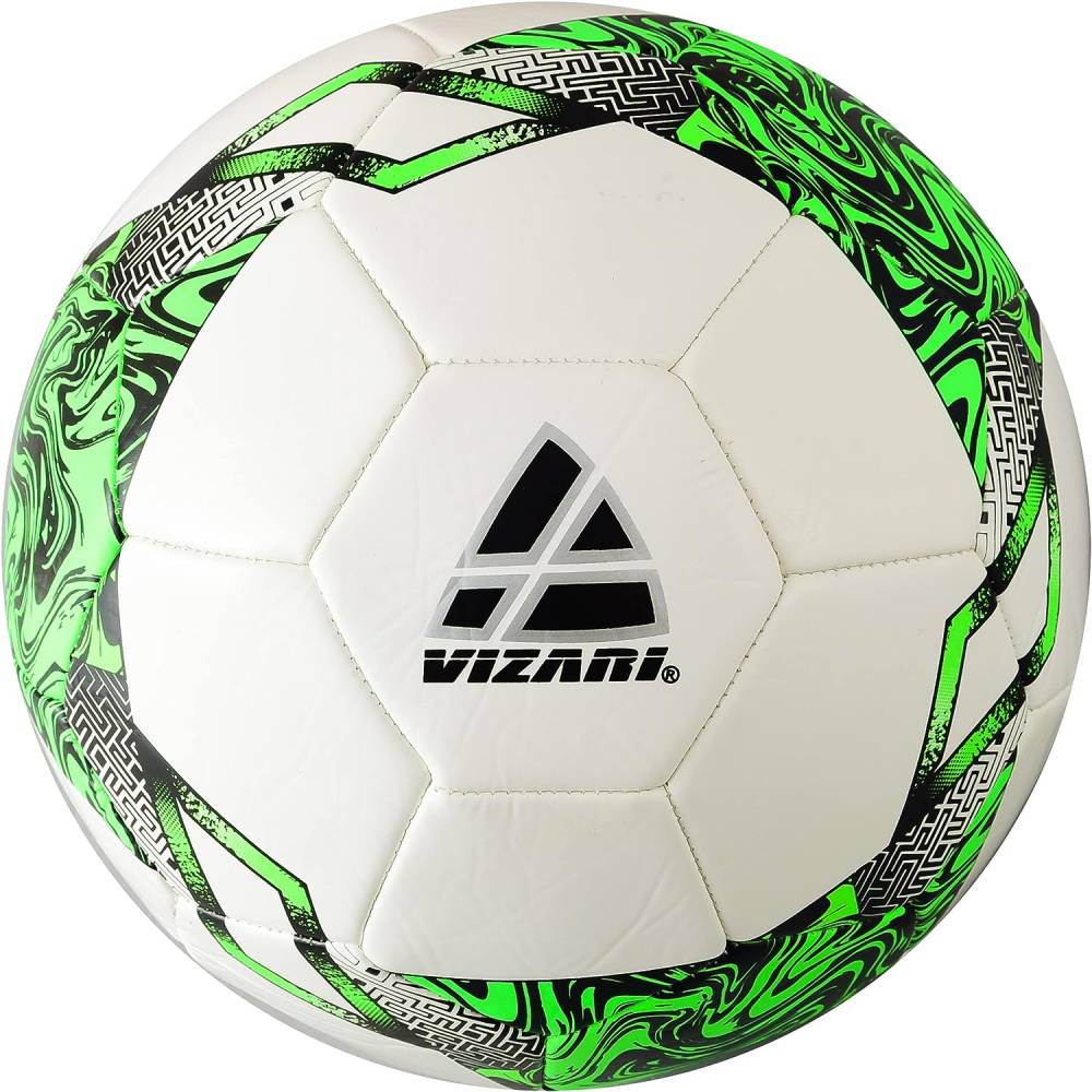 Vizari Sports, Ballon de football Toledo-Blanc/Vert fluo