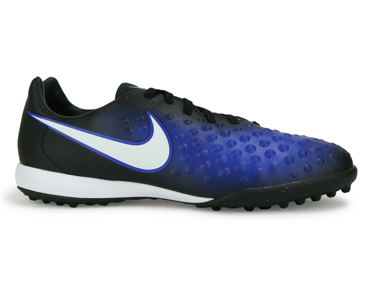 Nike, Chaussures de football Nike Kids MagistaX Opus Turf Noir/Blanc/Bleu Paramount