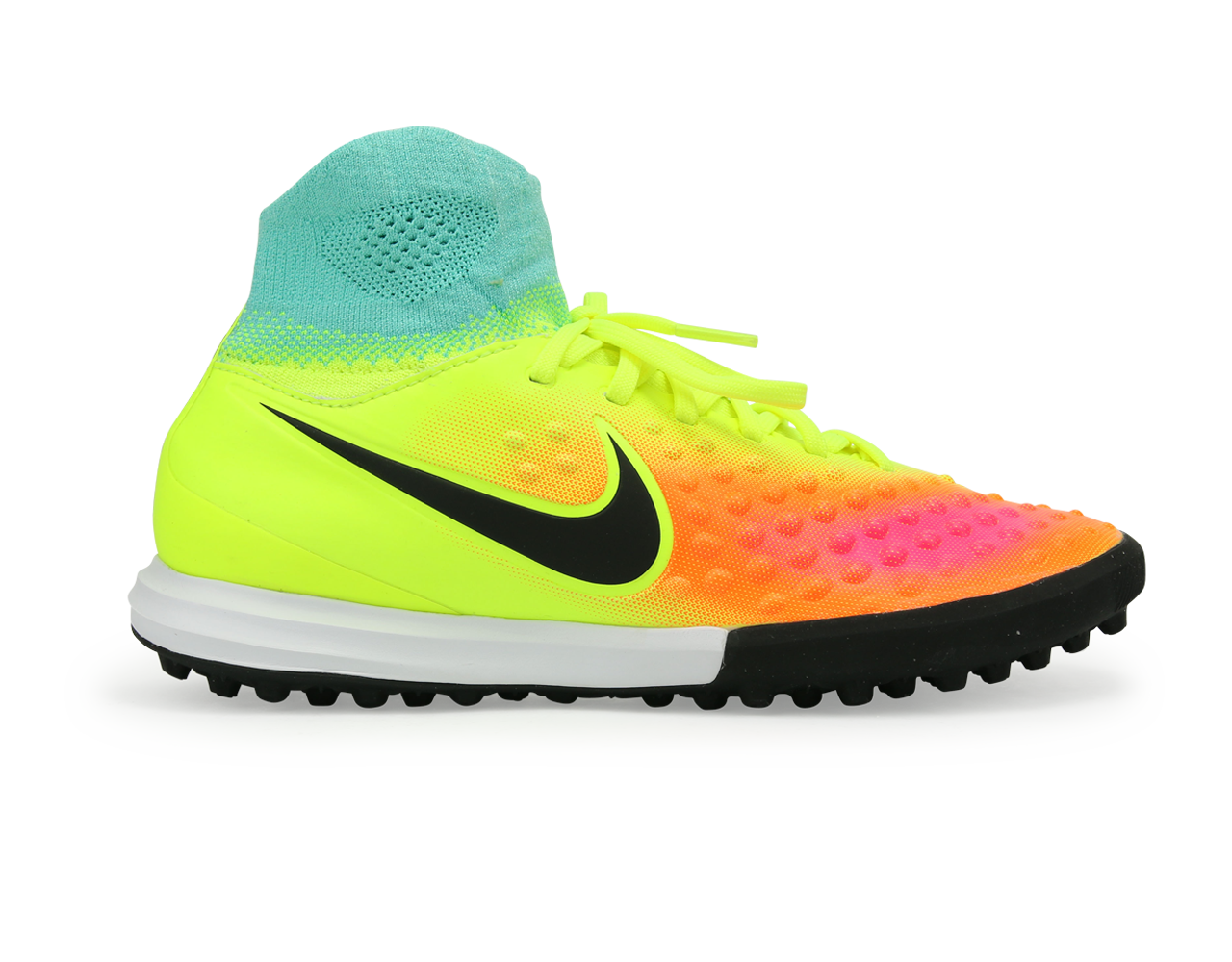 Nike, Chaussures de football Nike Kids MagistaX Proximo Turf Volt/Noir/Orange total