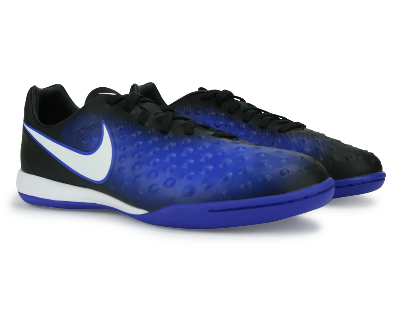 Nike, Chaussures de football d'intérieur Nike Kids MagistaX Opus Noir/Blanc/Bleu Paramount