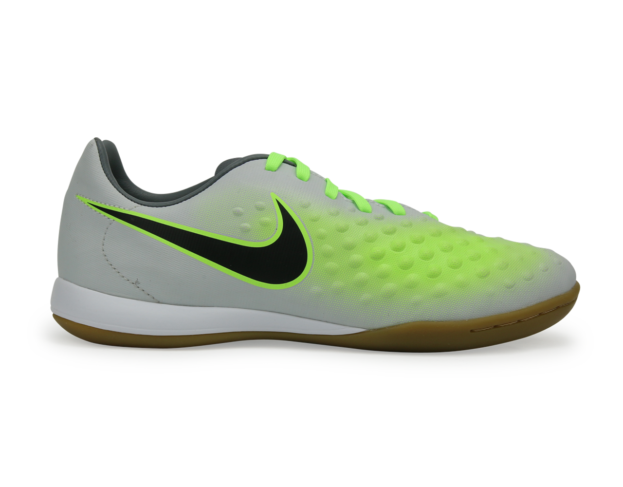 Nike, Chaussures de football d'intérieur Nike Kids MagistaX Opus Pure Platinum/Black/Ghost Green