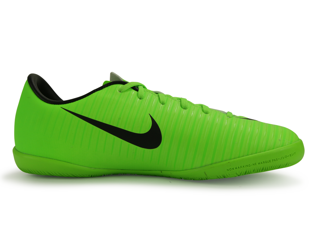 Nike, Chaussures de football d'intérieur Nike Kids MercurialX Victory VI Vert électrique/Noir/Citron vert vif