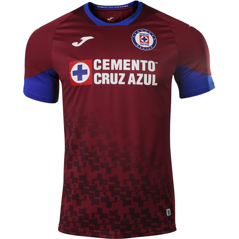 Joma, Joma Hommes Cruz Azul 20/21 Third Jersey Bourgogne/Blanc