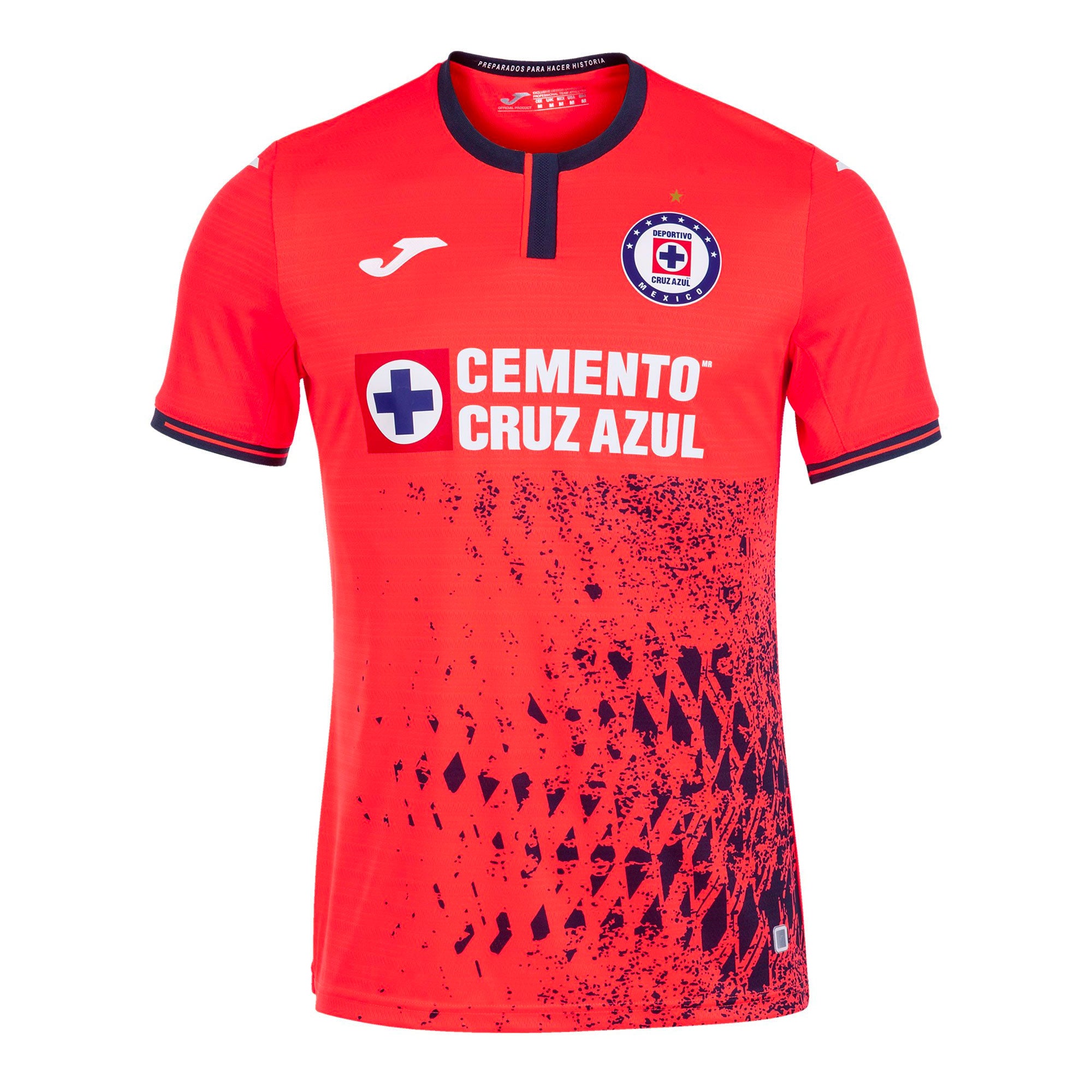 Joma, Joma Hommes Cruz Azul 2021/22 Third Jersey Rouge Orange/Blanc