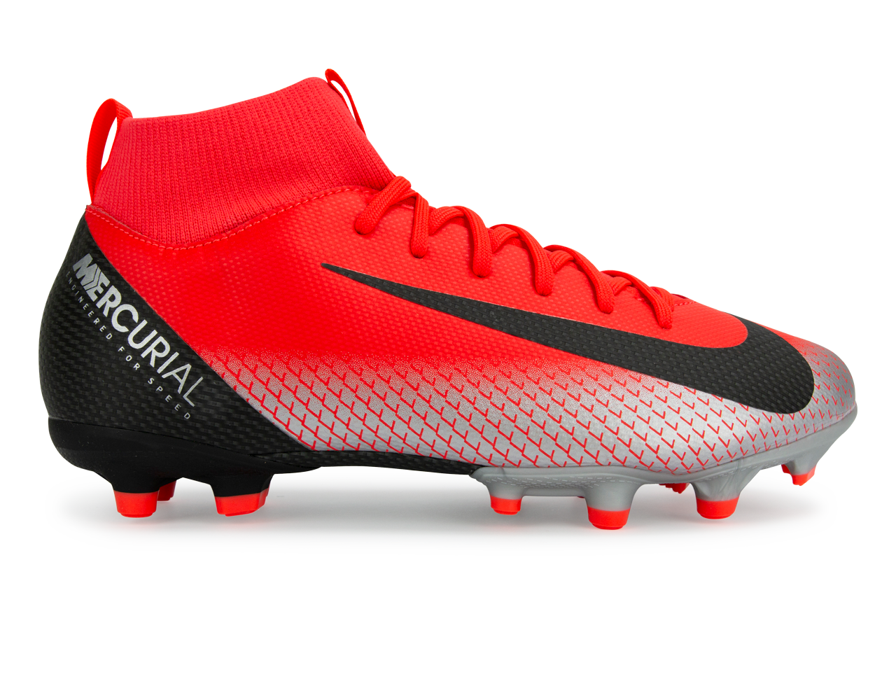 Nike, Nike Kids Mercurial CR7 Superfly 6 Academy FG/MG Bright Crimson/Black