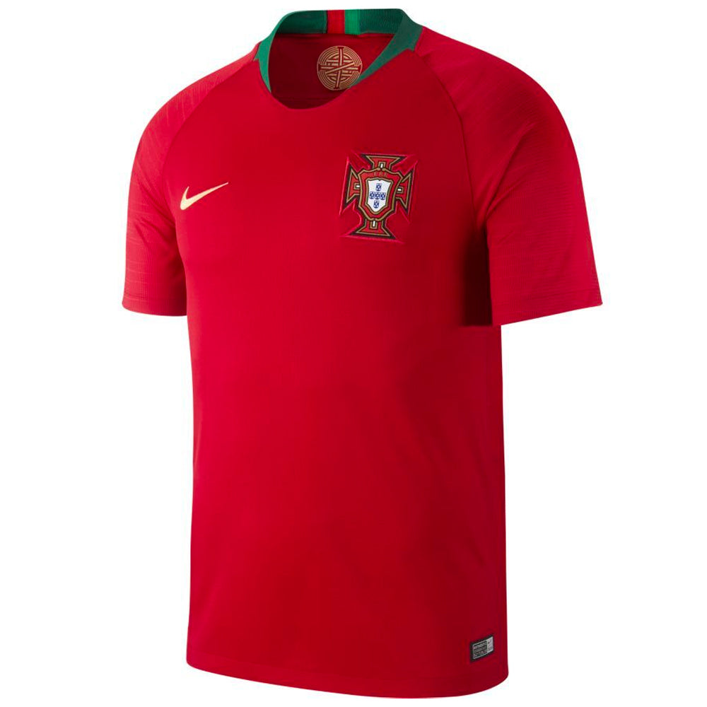 Nike, Nike Kids Portugal Home Jersey 18/19 GymRed/GorgeGreen