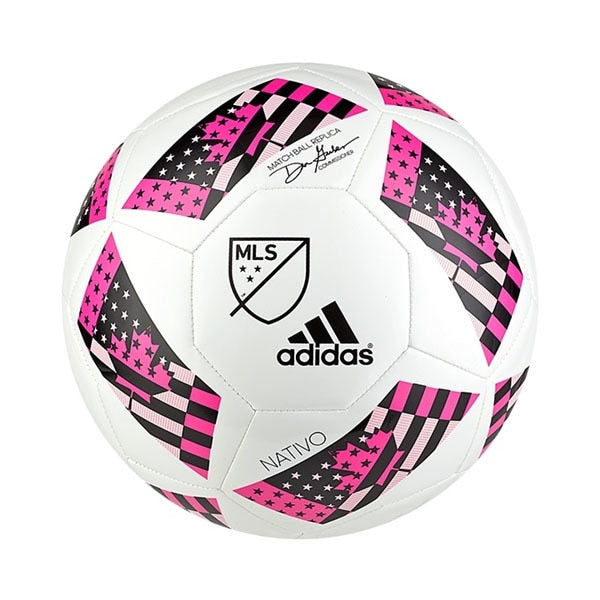 adidas, adidas 16 MLS Glider Ball Blanc/Rose/Black