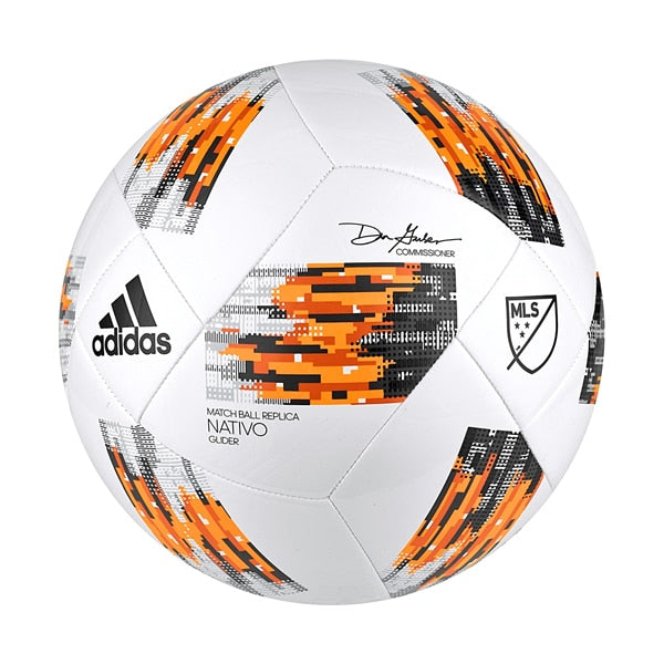 adidas, adidas 2018 MLS Glider Ball Blanc/Orange Solaire