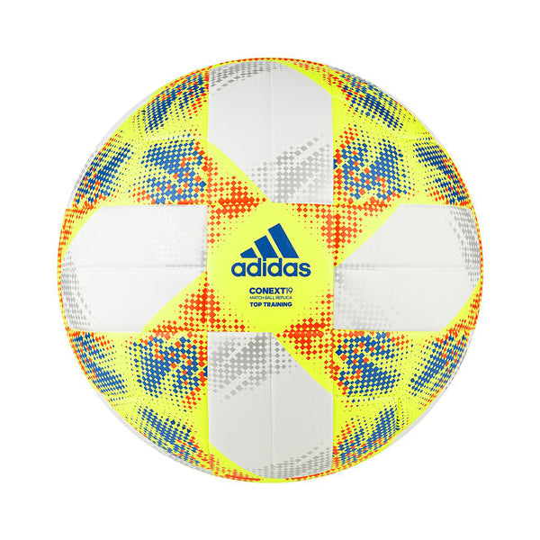 adidas, adidas Conext 19 Top Training Ball Blanc/Jaune Solaire