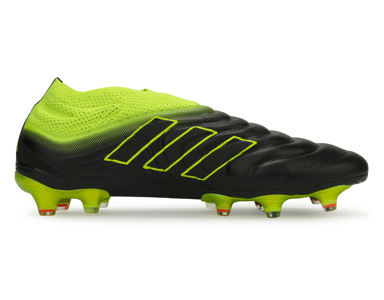 adidas, adidas Copa 19+ FG Hommes Noir Core/Jaune Solaire