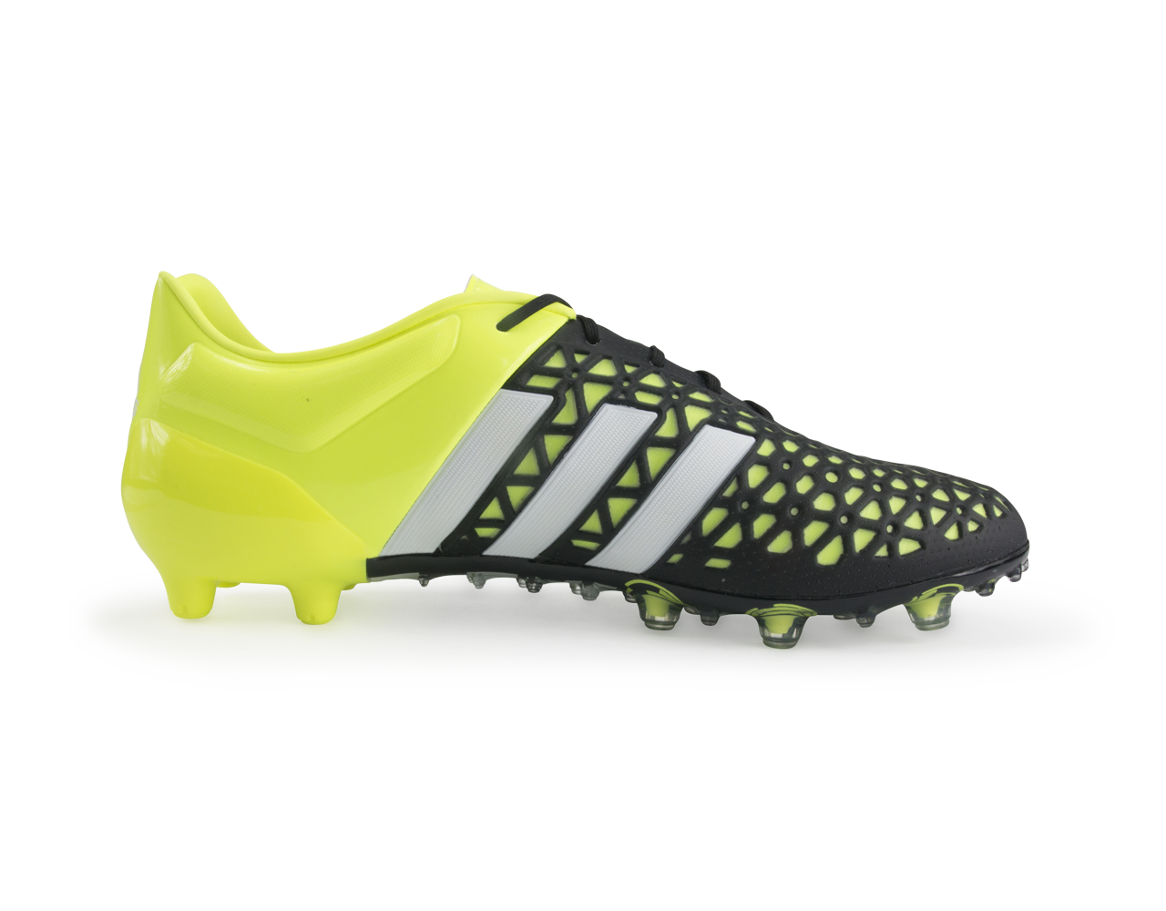 adidas, adidas Hommes ACE 15.1 FG/AG Noir/Métallique Nuit/Jaune Solaire